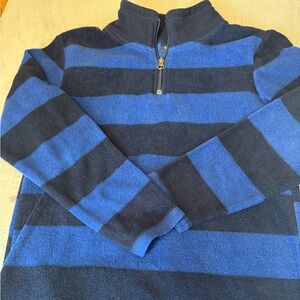 Boys Blue and Black Striped Fleece